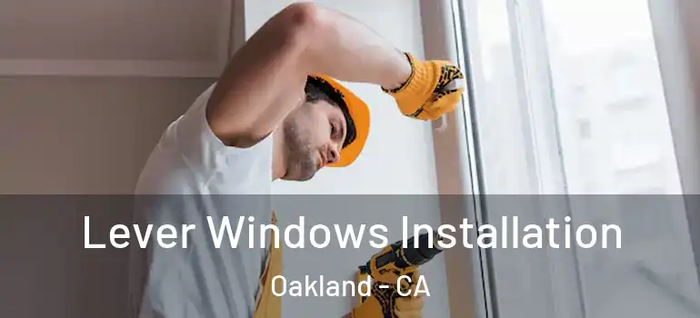  Lever Windows Installation Oakland - CA