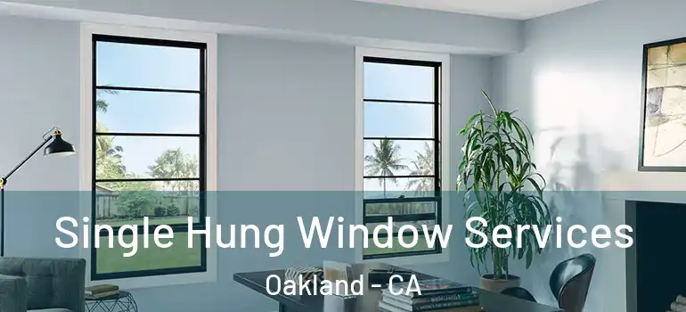 Single Hung Window Services Oakland - CA