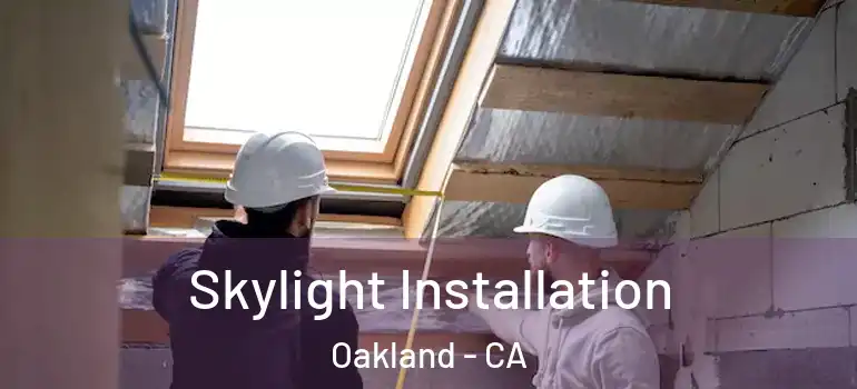  Skylight Installation Oakland - CA