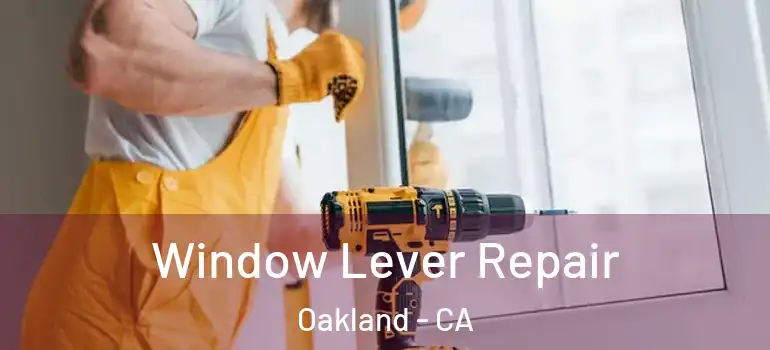  Window Lever Repair Oakland - CA